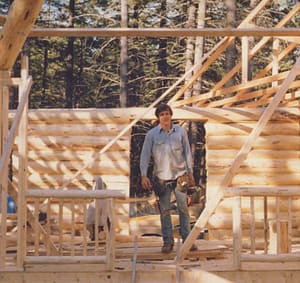 Early days John building log homes