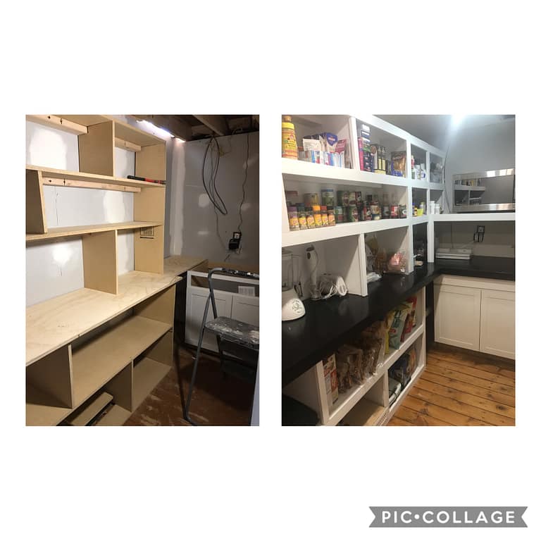 Building the kitchen pantry