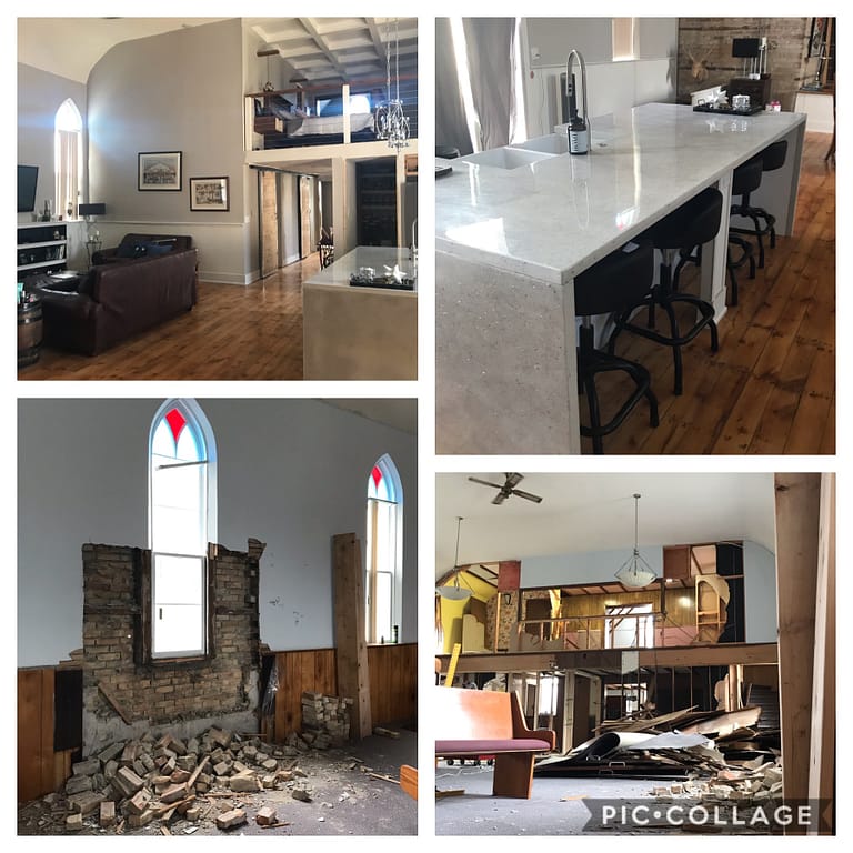 Church renovation before and after pictures