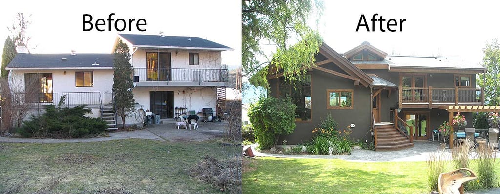 back of house before and after