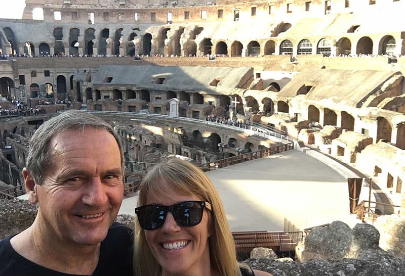 John and Bonnie in Rome