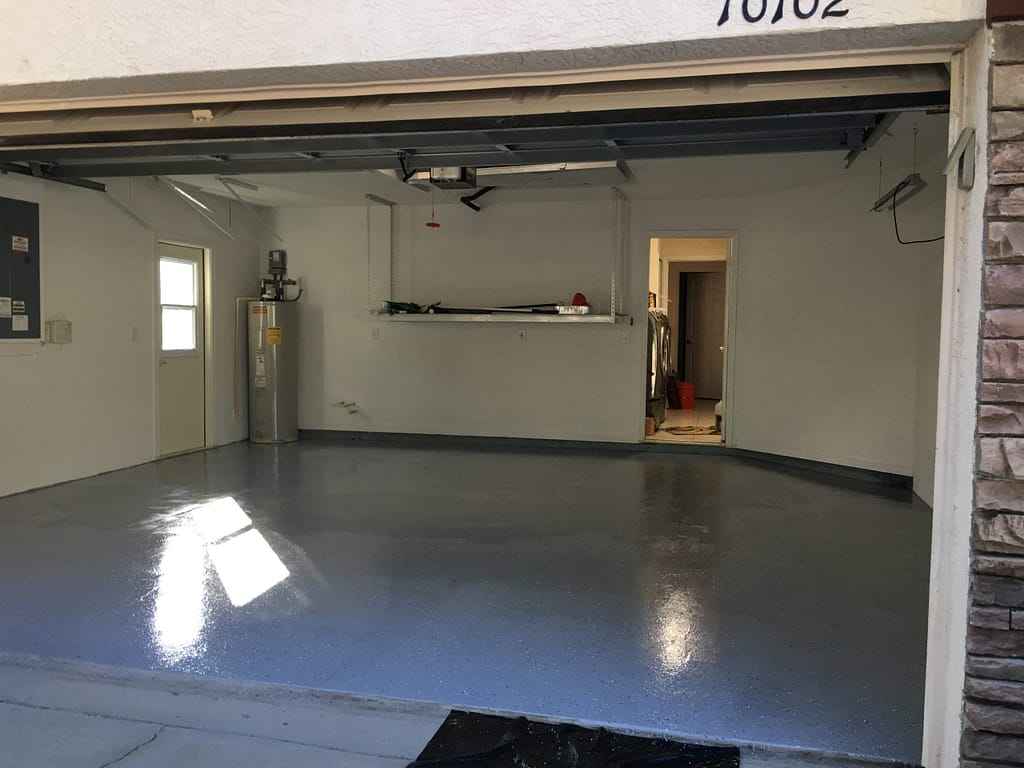 finished epoxy floor